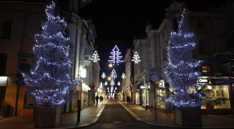 Lancement des illuminations de Noël.