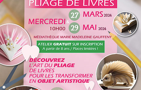 ATELIER PLIAGE DE LIVRES