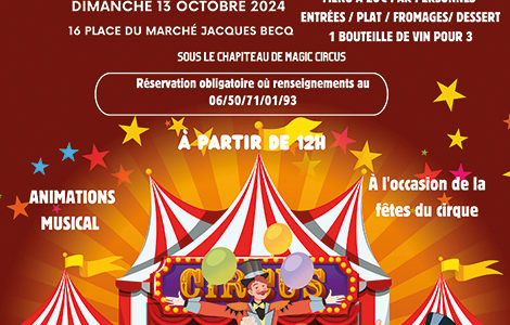 DÉJEUNER SOUS CHAPITEAU « THE DÉLICE CIRCUS »