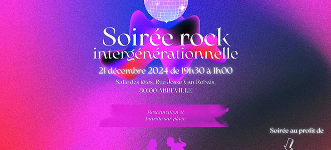 SOIRÉE ROCK INTERGÉNÉRATIONNELLE